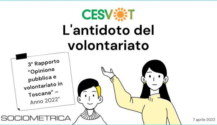 L'antidoto del volontariato. Terzo rapporto annuale Cesvot (2022)